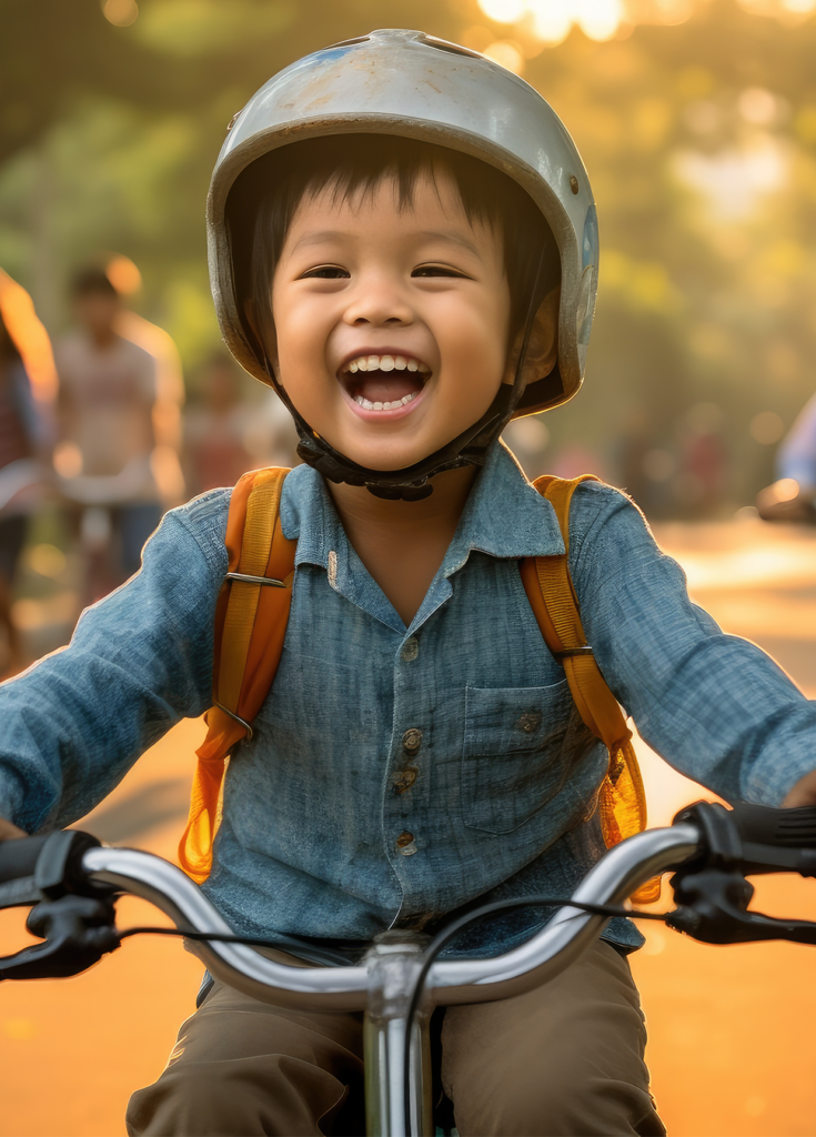 child on a bike